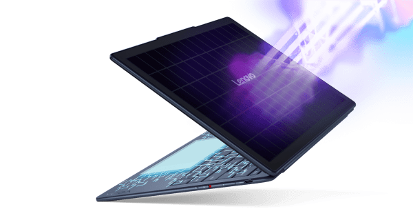 A unique laptop that charges with solar power